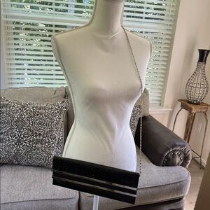 Pallizio Genuine Exotic Snake Skin Purse Clutch Shoulder Strap